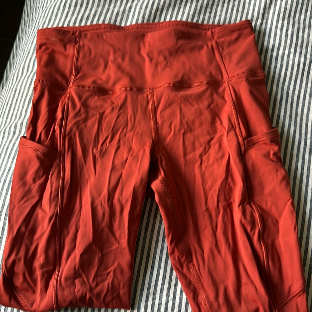 Lululemon Align leggings with side pockets.